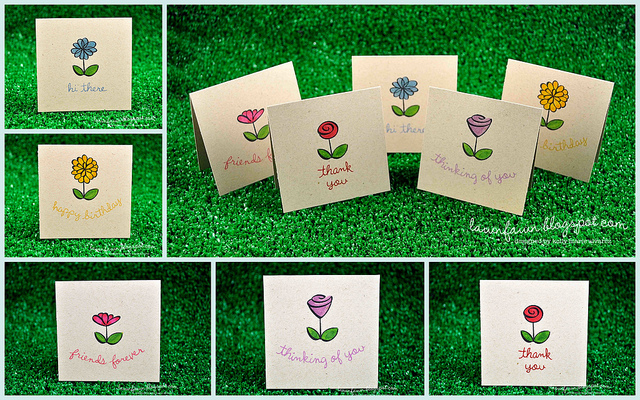 petite florals sophies card set