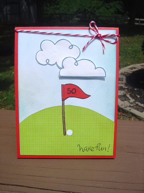 Golf b-day card