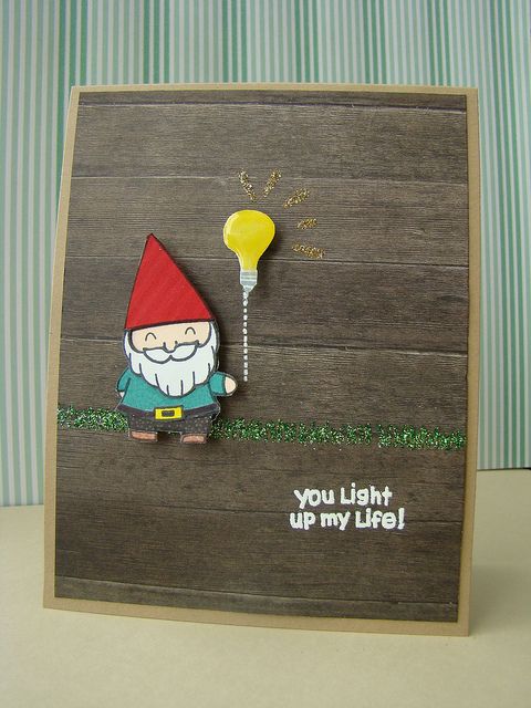 you light up my life (gnome) card - ls