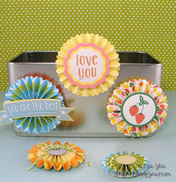 Lawn Fawn Rosette Magnets