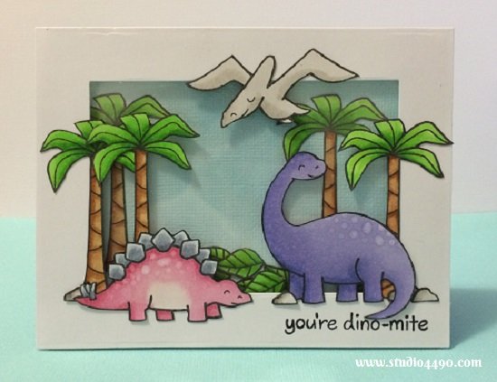 You're Dino-mite (Shaker Card)