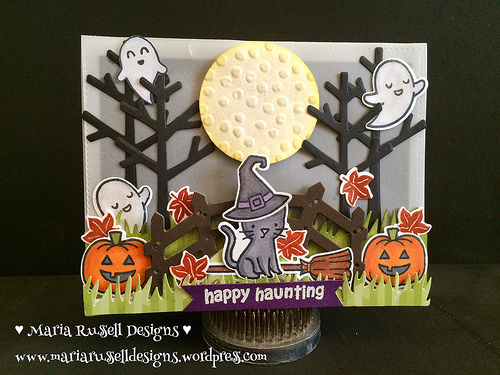 Happy Haunting Card - my entry for Lawnscaping challenge #112 (embossing),