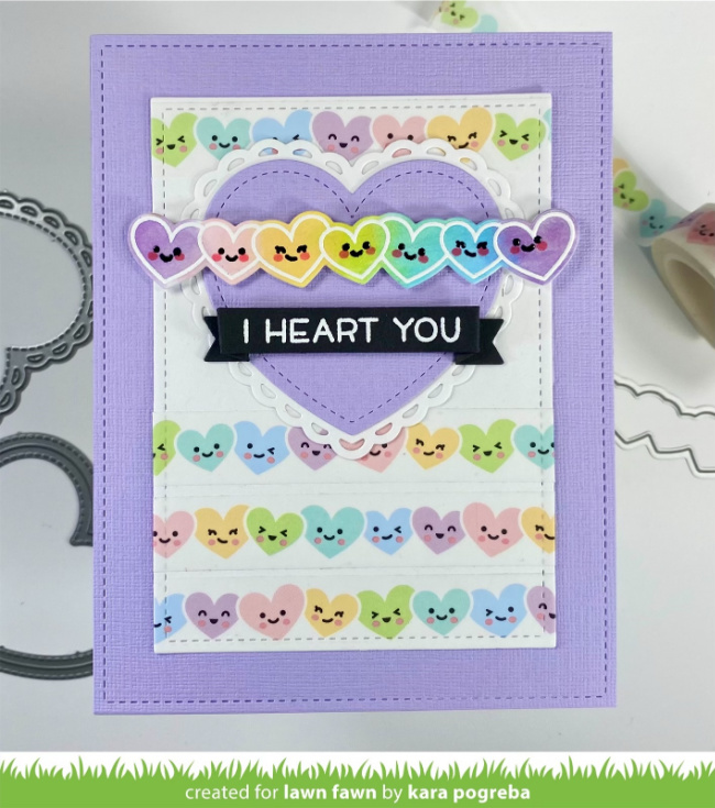 Cute Heart Washi Tape