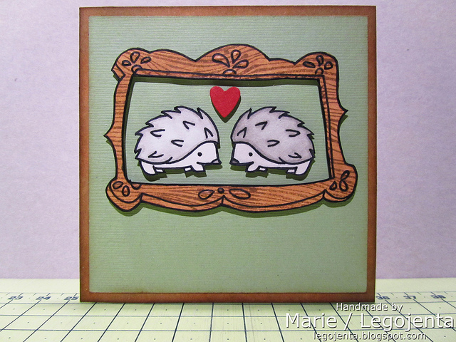 Hedgehogs Framed Card