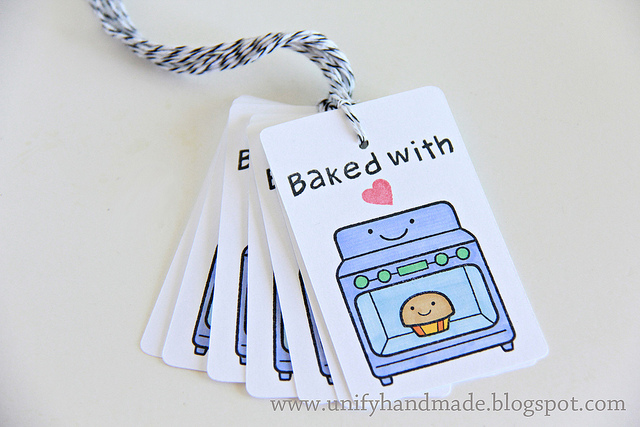 Baked With Love--Handmade Tag