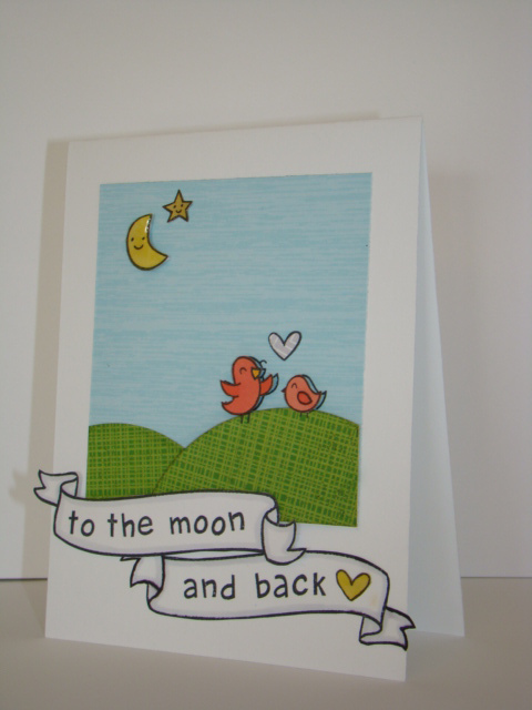 to the moon and back card - ls