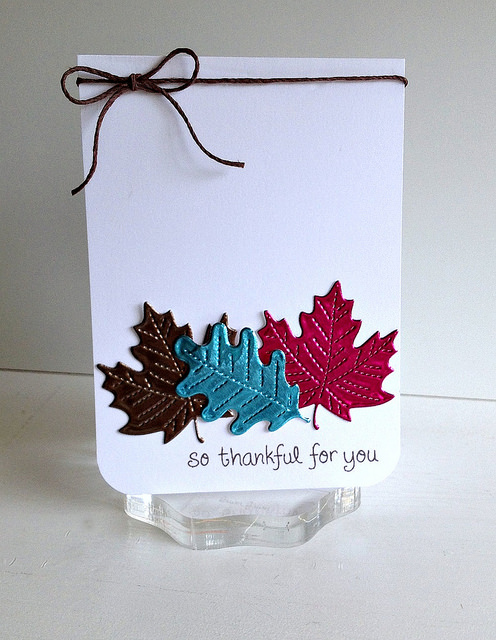 so thankful-stitched leaves