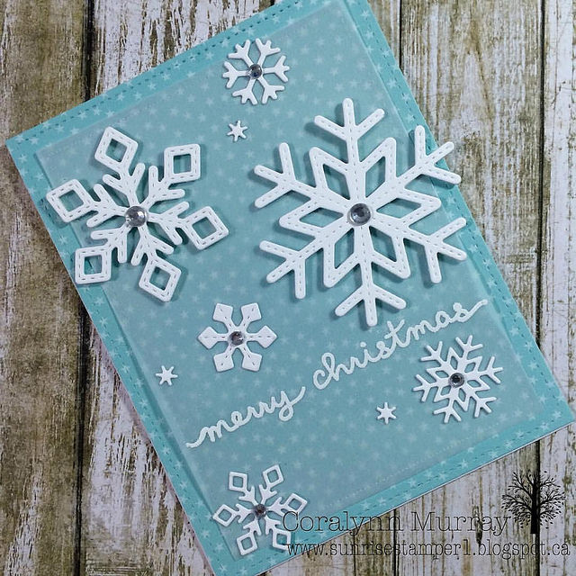 I decided to have a Holiday Card Series this year and here is Day 1! #linkinprofile #lawnfawn #butterflyreflectionsink #simonsaysstamp #cardsbycoralynn #cards #handmadecards #holidaycardseries2015 #christmascards