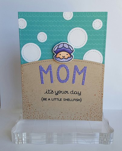 Lawn Fawn shellfish mother's day card