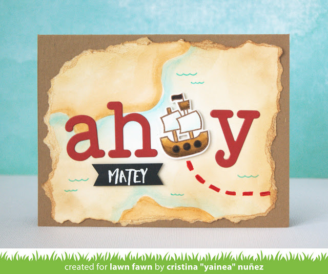 Lawn Fawn Intro: Ahoy, Matey, Lift the Flap, Simple Gift Card