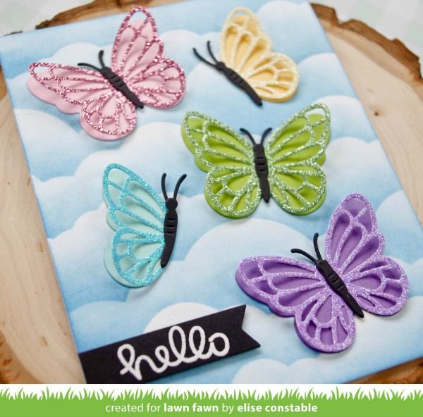 Download Lawn Fawn Intro: Reveal Butterfly Add-On, Layered ...
