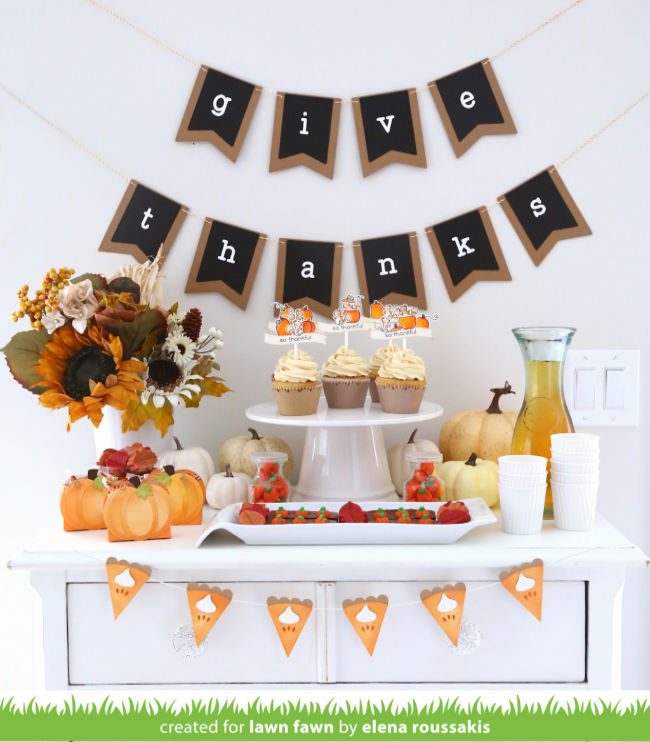 Thanksgiving Party Ideas with Elena! - Lawn Fawn