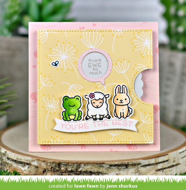Lawn Fawn Reveal Wheel Circle Add-On Frames: balloon and speech bubble ̹ ˻
