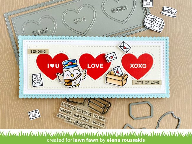 Lawn Fawn Intro: Scalloped Slimline with Hearts: Portrait; Scalloped  Slimline with Hearts: Landscape - Lawn Fawn