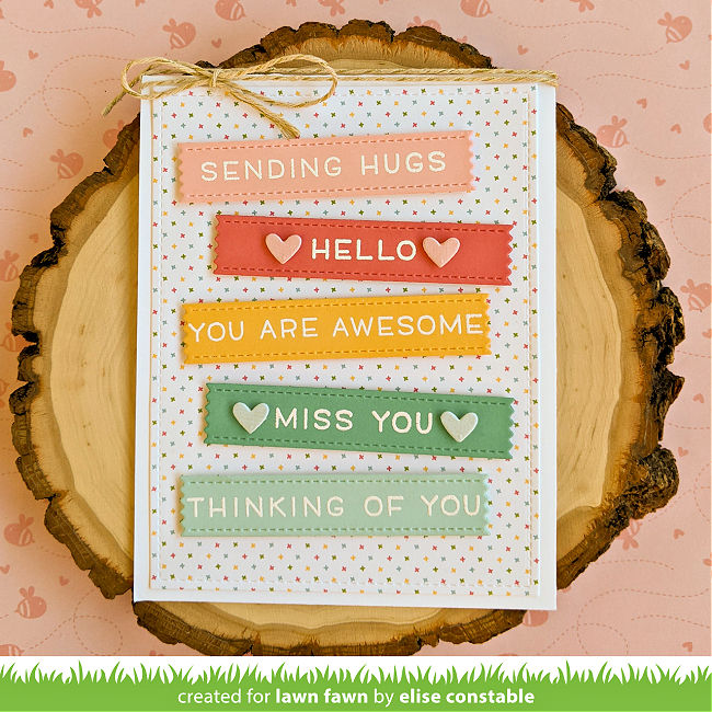 Lawn Fawn Intro: Giant Sending Big Hugs, Hearts and Stars Skinny Tag,  Double-Sided Adhesive Sheets | LaptrinhX / News