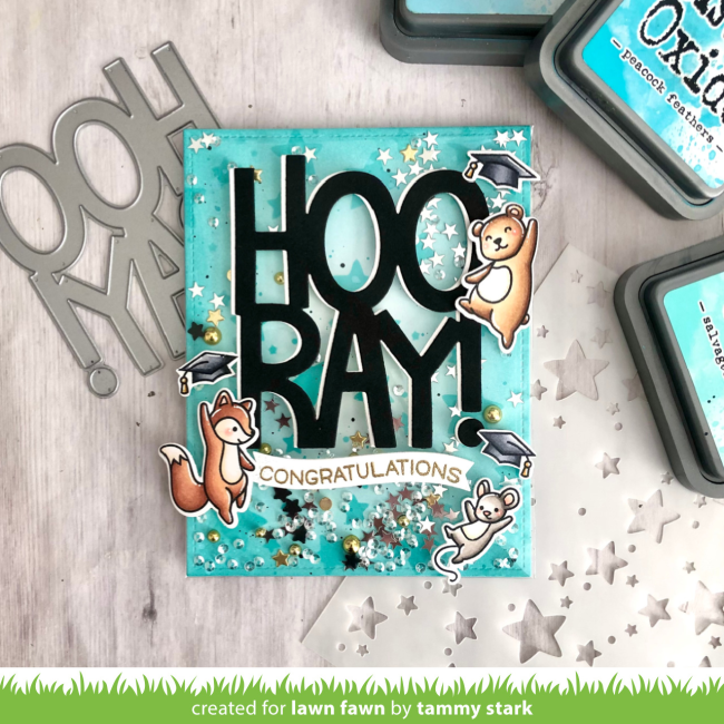 Lawn Fawn Intro: Giant Hooray and Lots of Stars Background Stencils - Lawn  Fawn