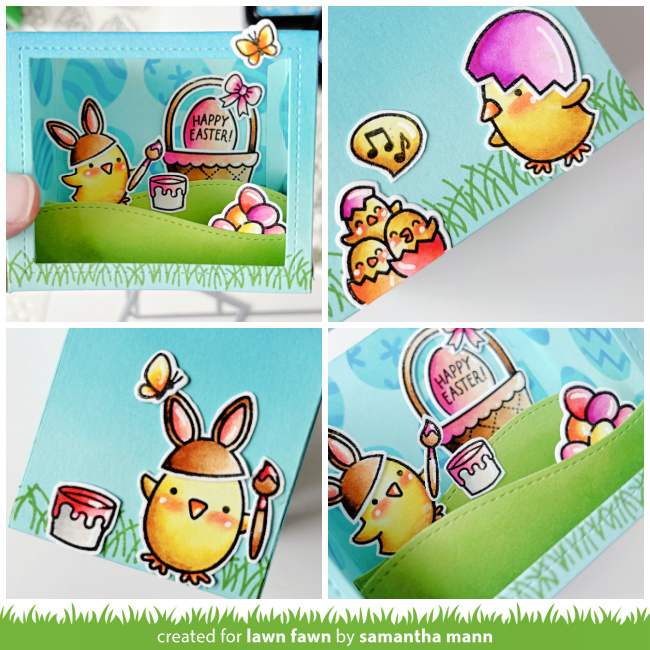 Lawn Fawn Video {3.22.25} Samantha's Easter Shadow Box Card - Lawn Fawn